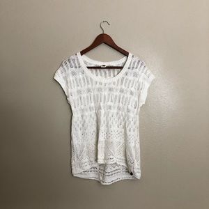 Roxy Cream Short Sleeve Shirt